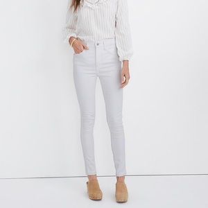 White Madewell High Riser Skinny Jeans